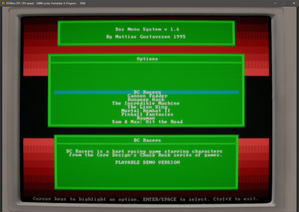 dosbox change window size